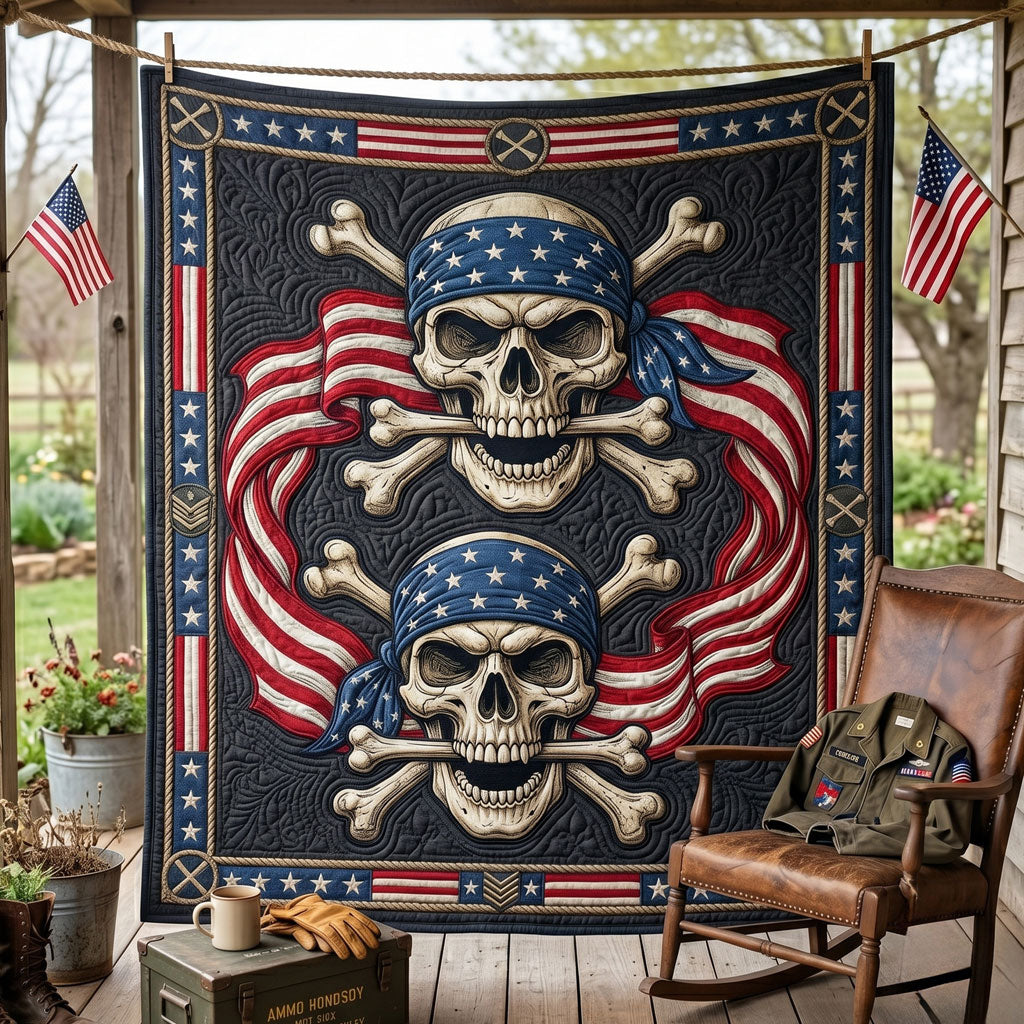 Patriot Skulls WN2905017CL Quilt