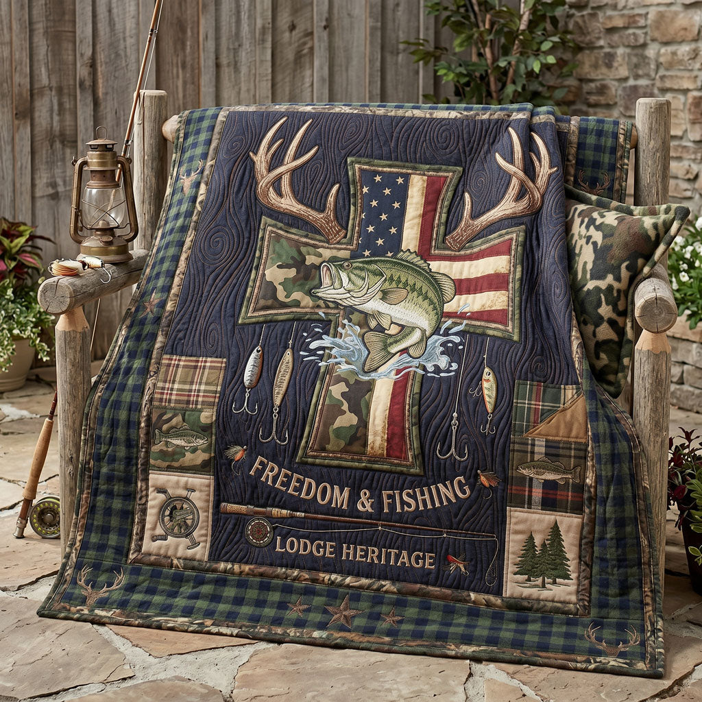Freedom And Fishing WN1305015CL Quilt