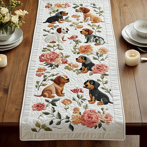 Dachshund Dog CW2705497CL Quilted Table Runner