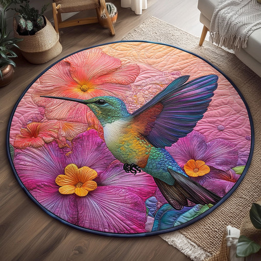 Hummingbird Enchanted WJ1306042CL Quilted Round Mat