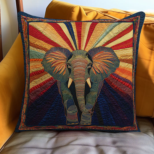 Sunburst Elephant WN1002125CL Quilt Pillow Case