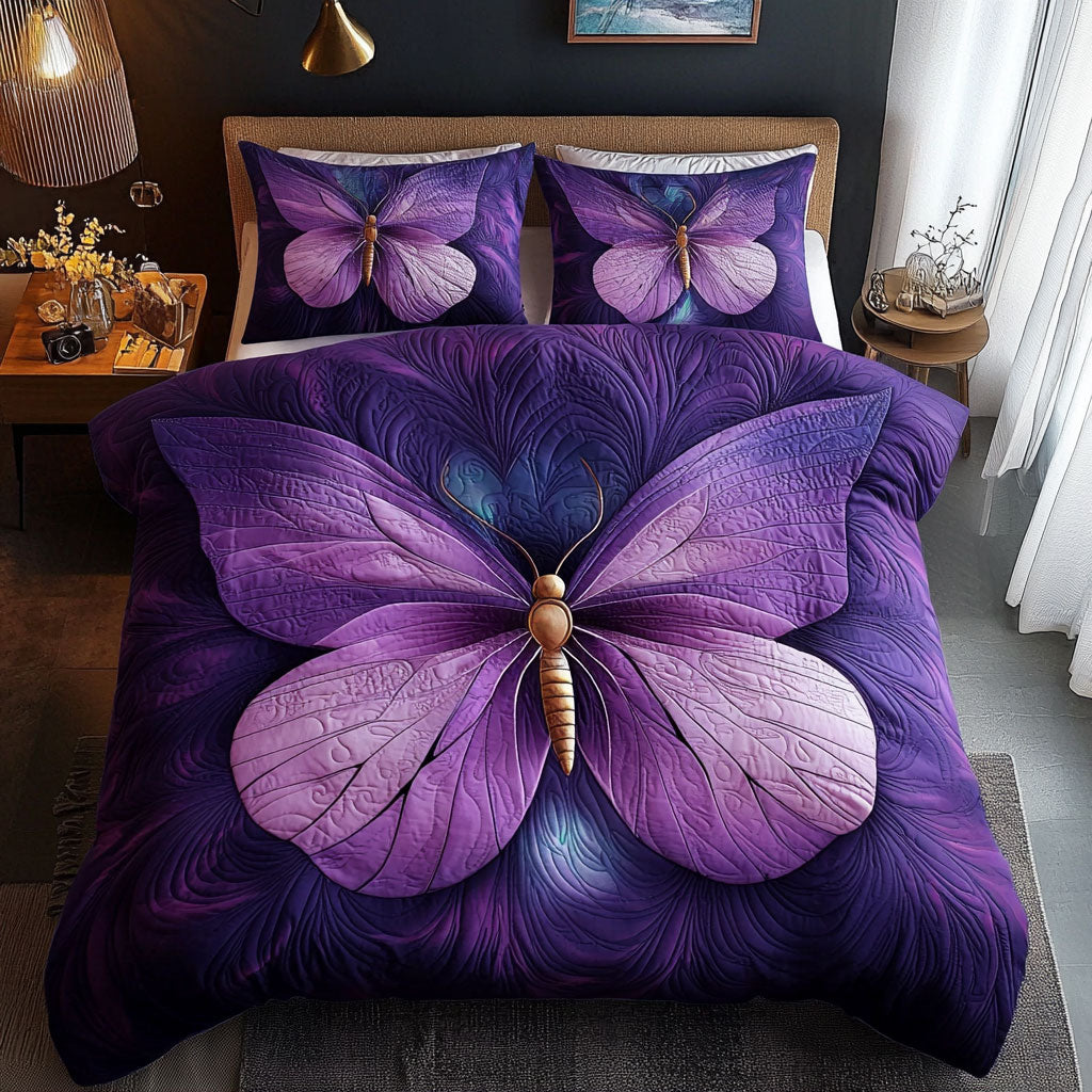 Violet Spirit Butterfly QA1601016CL Duvet Cover Set