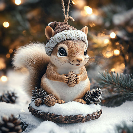 Squirrel Snowy Dream WN1112101CL Christmas Ornament