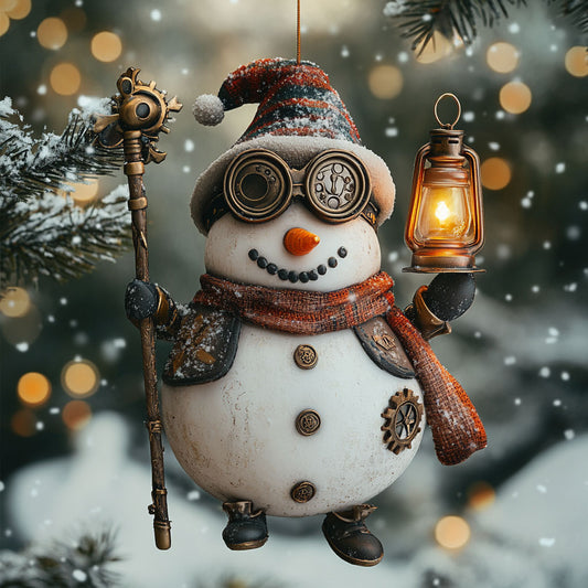 Snowman Gearlight WN0812088CL Christmas Ornament