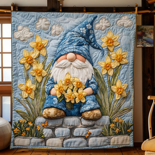 Spring Gnome WN0201002CL Quilt