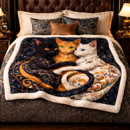Whisper of Three Souls KL3101004CL Faux Fur Throw Blanket