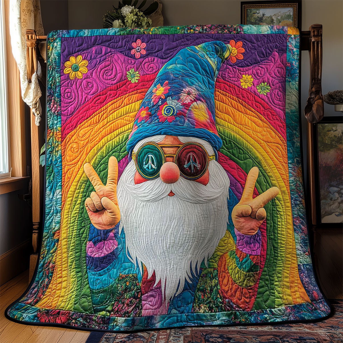 Festival Gnome WN0701046CL Quilt