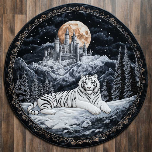 White Tiger Realm WN2504053CL Quilted Round Mat