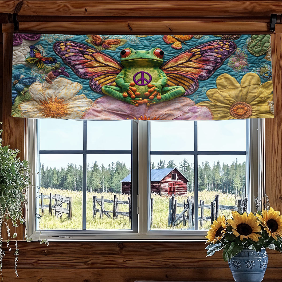 Frog Starshine WN1106059CL Quilted Valance