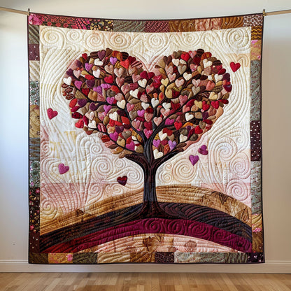 Crimson Hearts CP0601042CL Quilt