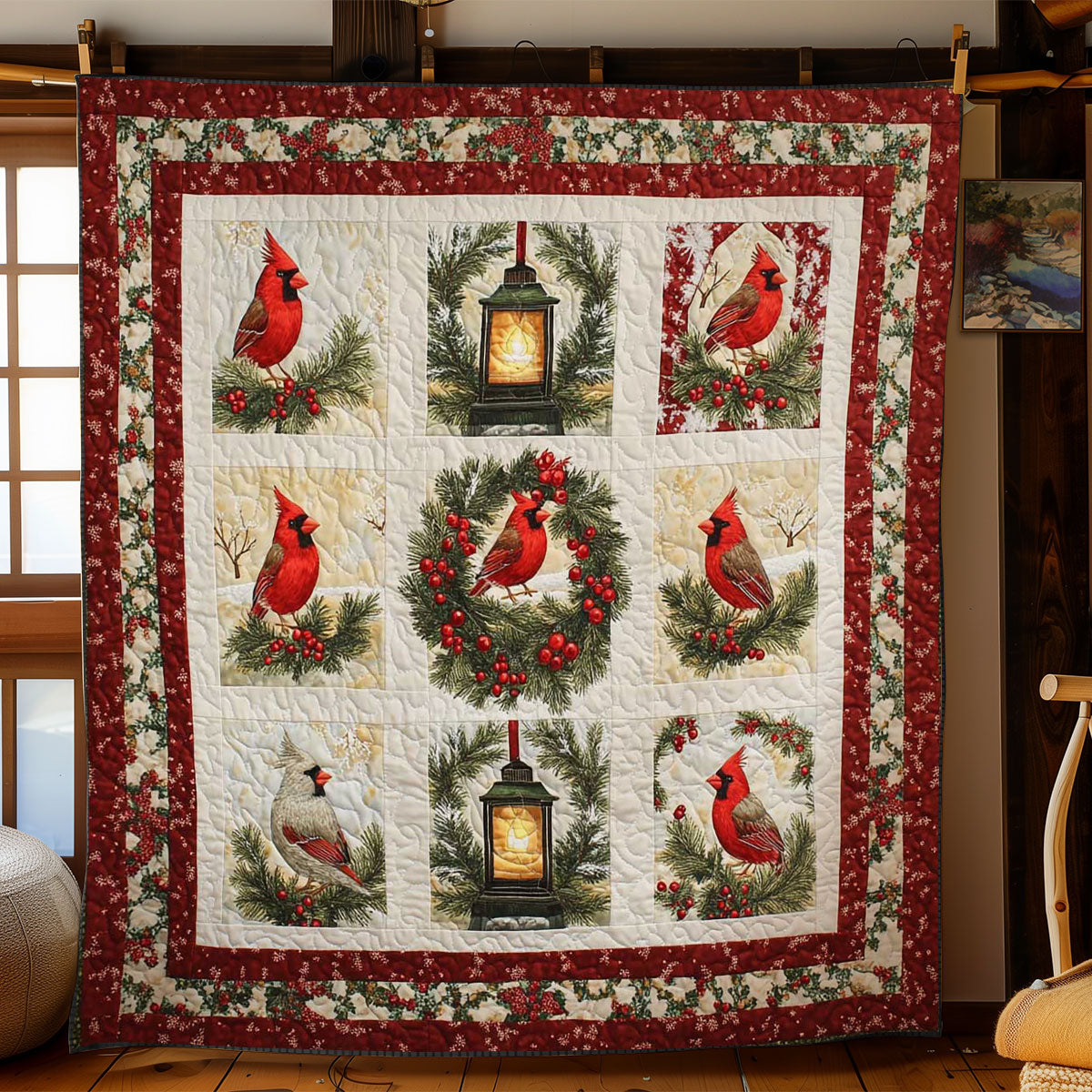 Scarlet Cardinal WN2002078CL Quilt