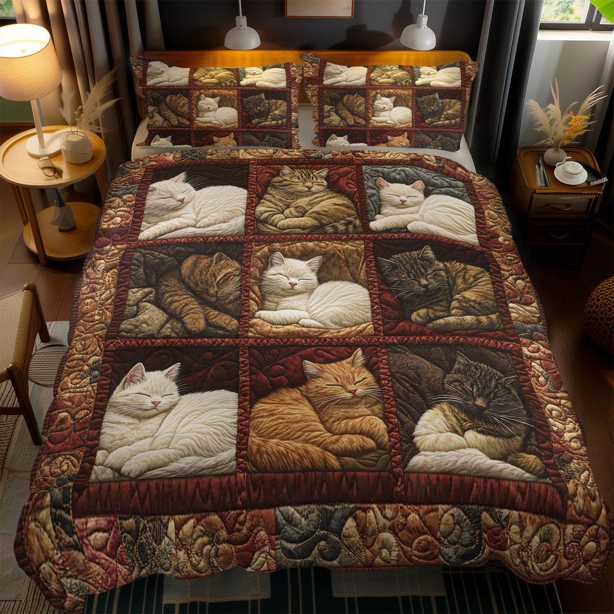 Cozy Cat Dreams WN1103103CL Duvet Cover Set