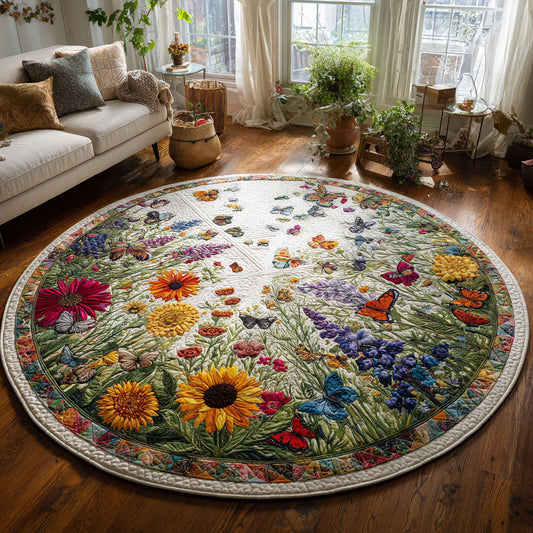 Garden Glow CW1208007CL Quilted Round Mat