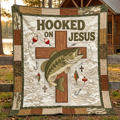 Hooked On Jesus XR2104004CL Quilt
