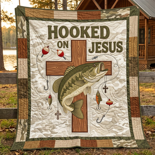 Hooked On Jesus XR2104004CL Quilt