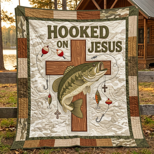 Hooked On Jesus XR2104004CL Quilt