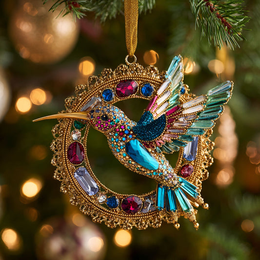 Hummingbird Glow CW2711033CL Christmas Ornament