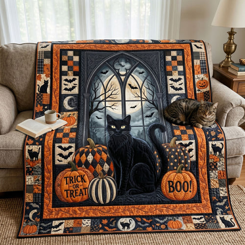 Spooky Black Cat WN0605024CL Quilt
