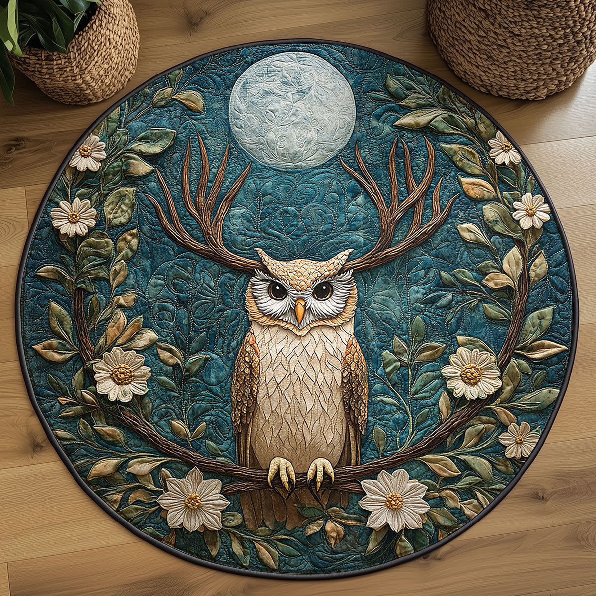 Quiet Grove Keeper WJ1006044CL Quilted Round Mat