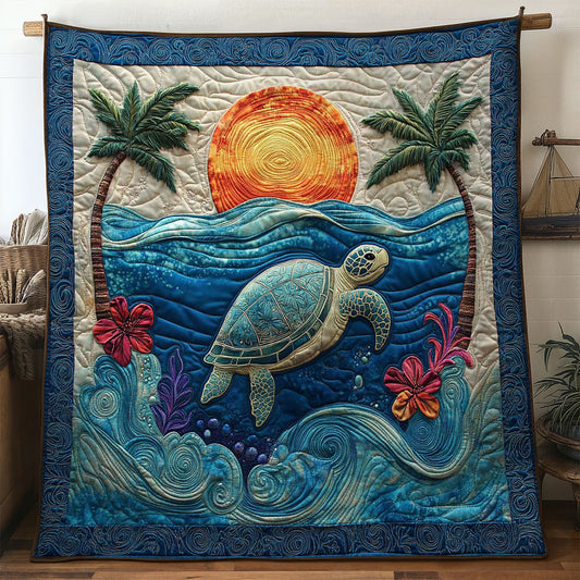 Sunset Wave Turtle WN0904034CL Quilt