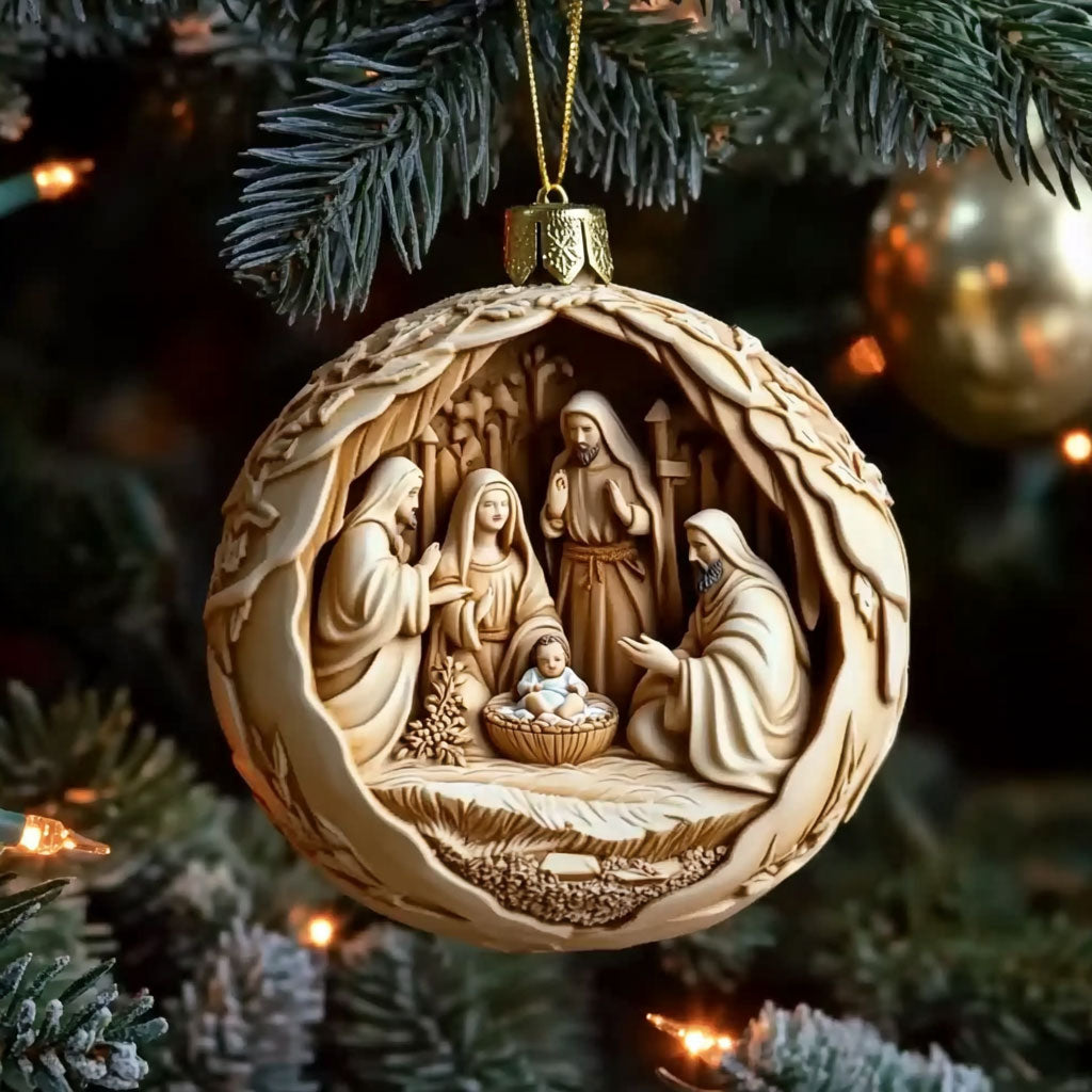 Christian Star Miracle WN1610044CL Christmas Ornament