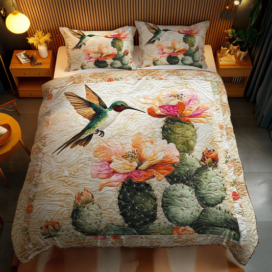 Cactus Bloom Hummingbird WN0303084CL Duvet Cover Set