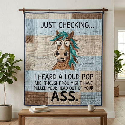 Just Checking Sass Horse WN0904025CL Quilt