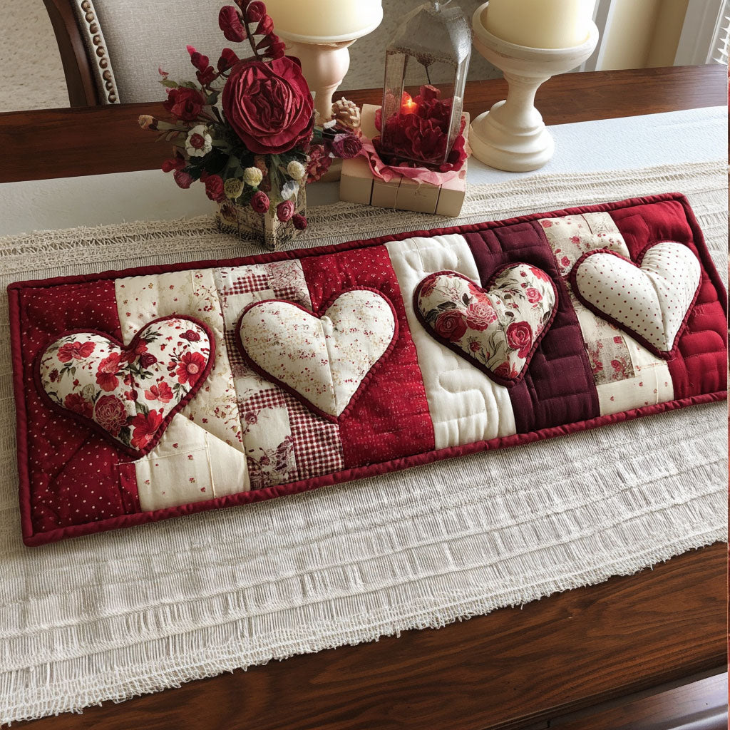 Patchwork Love CP1201088CL Quilted Table Runner