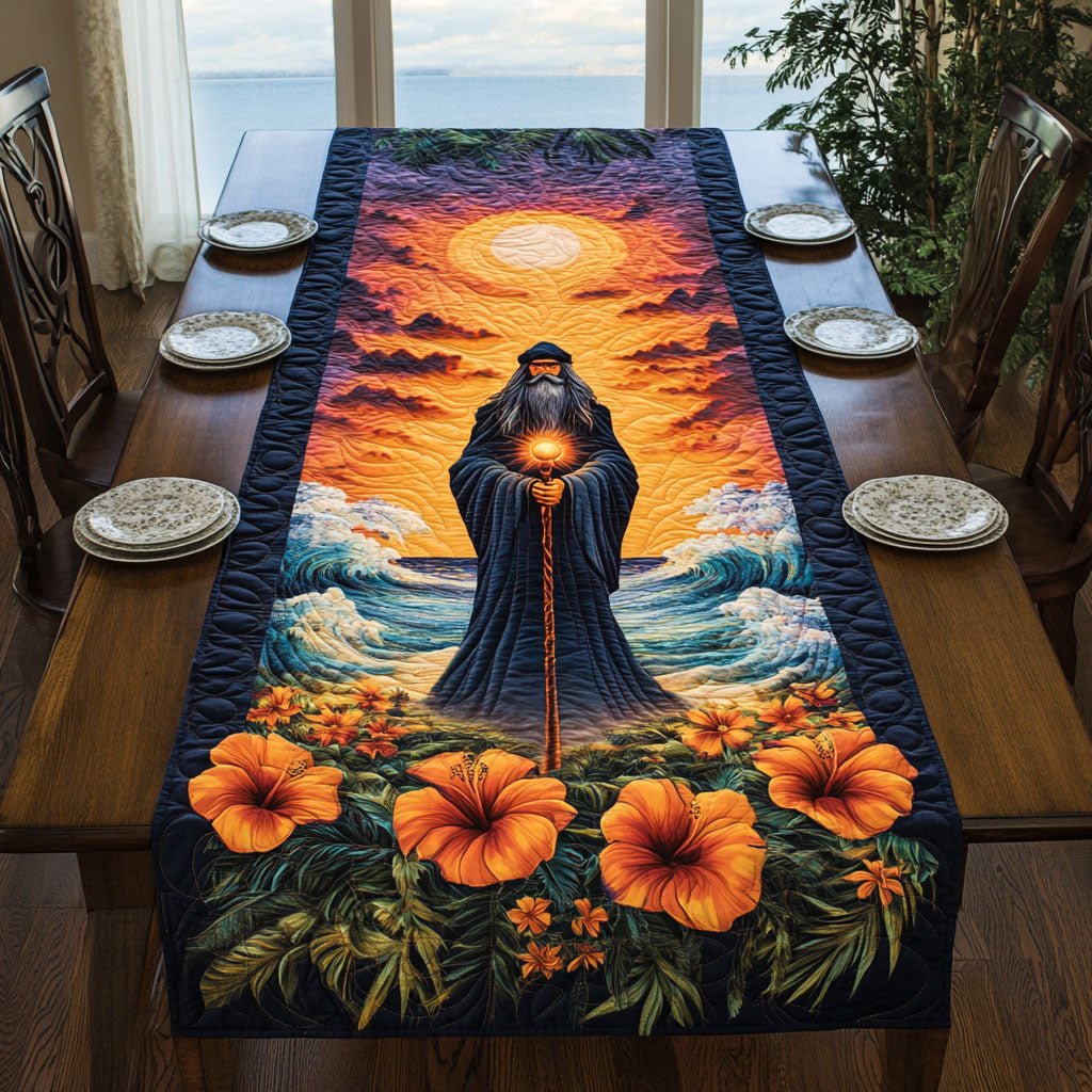 Island Sorcerer Sunset WJ0107026CL Quilted Table Runner