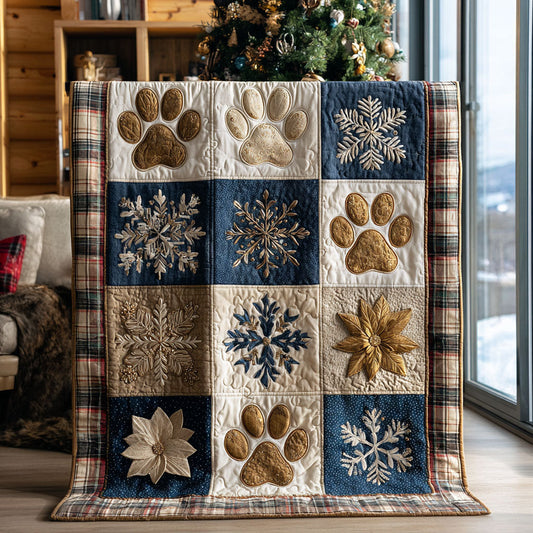 Blue Winter Paws CW0511029CL Quilt