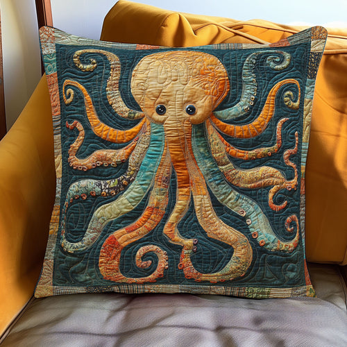 Faded Patchwork Octopus WJ0901109CL Quilt Pillow Case