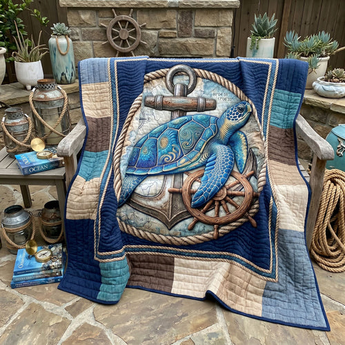 Ocean Compass Turtle WN1805008CL Quilt