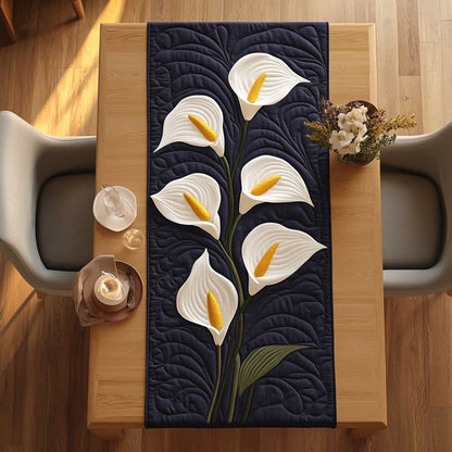 Dancing Calla Lilies WN2503061CL Quilted Table Runner