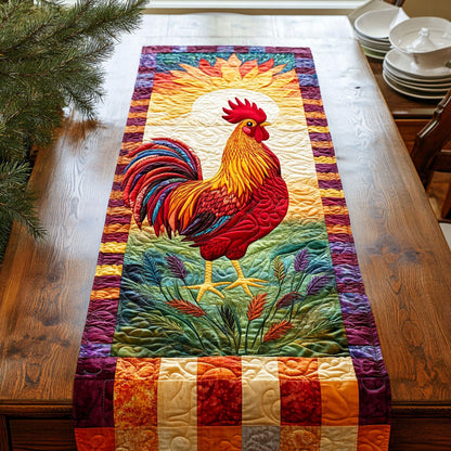 Sunrise Chicken WJ0506035CL Quilted Table Runner