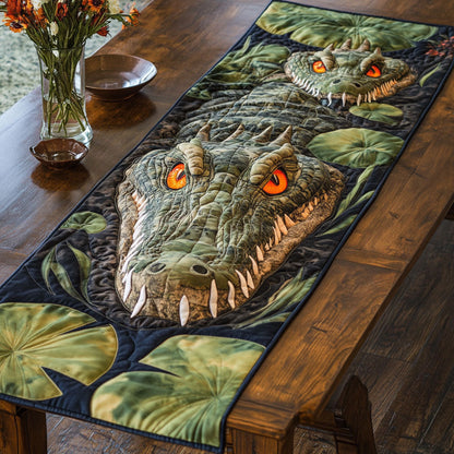 Crocodile's Gaze CP0605001CL Quilted Table Runner