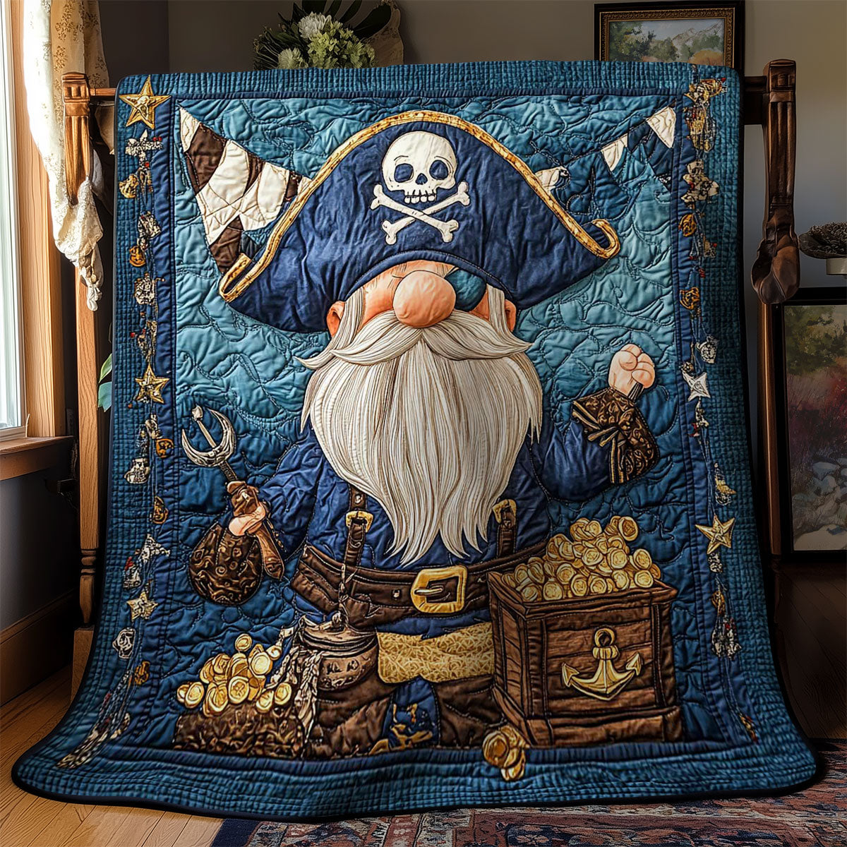 Gnome The Buccaneer WN0901027CL Quilt