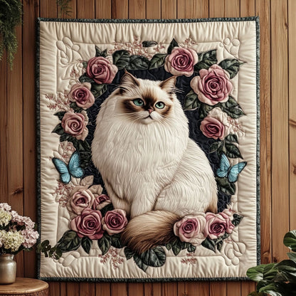 Elegant Ivory Cat KL1301044CL Quilt