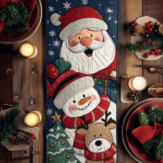 Merry Christmas XR1011028CL Quilted Table Runner