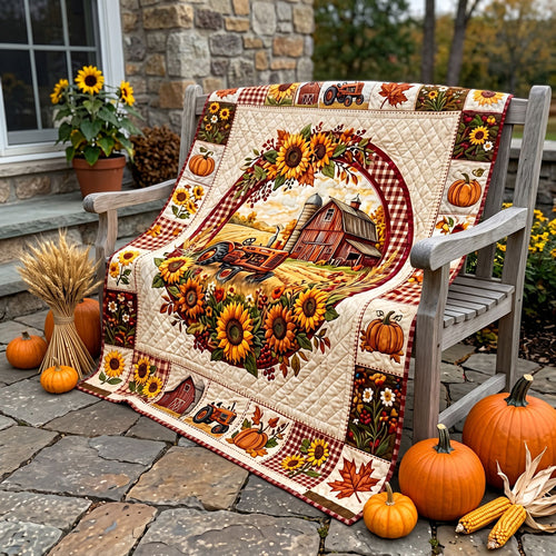 Sunflower Harvest Farm WN1906015CL Quilt