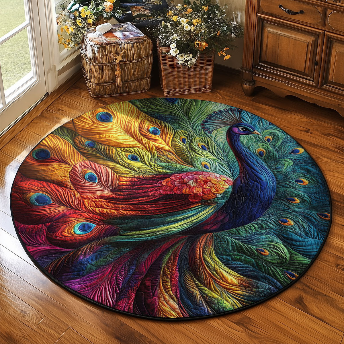Peacock WJ2803045CL Quilted Round Mat