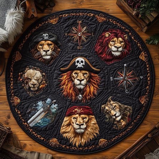 Crimson Lion WN1808095CL Quilted Round Mat