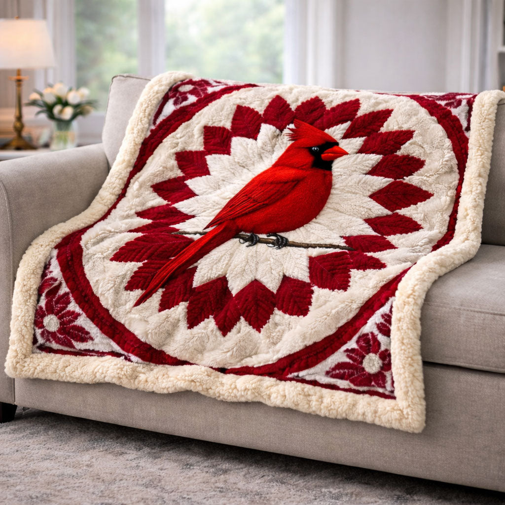 Cardinal of Hope KL2901001CL Faux Fur Throw Blanket