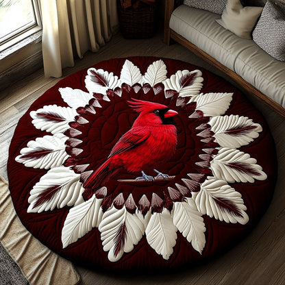 Eternal Cardinal KL2412032CL Quilted Round Mat