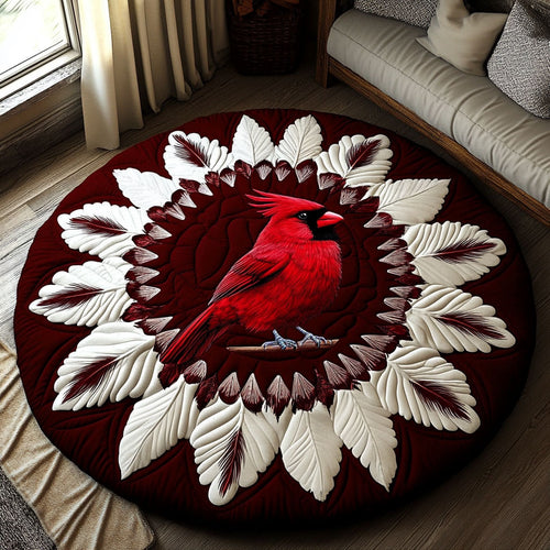Eternal Cardinal KL2412032CL Quilted Round Mat