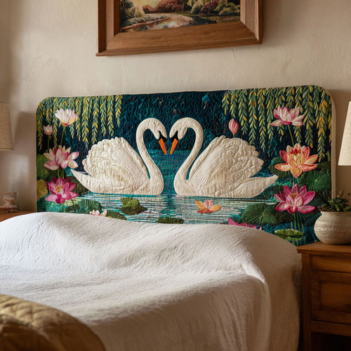 Swan Lotus Lake CW0501023CL Quilted Headboard Slipcover