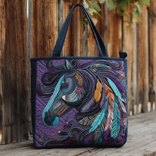 Majestic Mane XR0212027CL Quilted Tote Bag