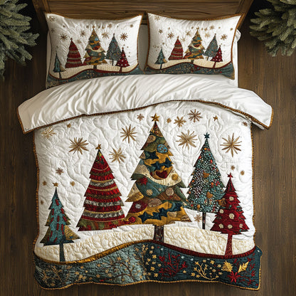 Christmas Tree Tracks WN0707034CL Duvet Cover Set