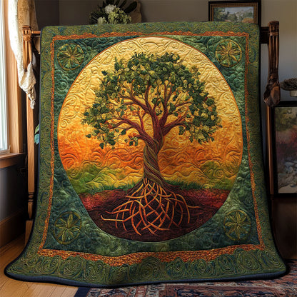 Sunlit Tree Of Life WN0301009CL Quilt