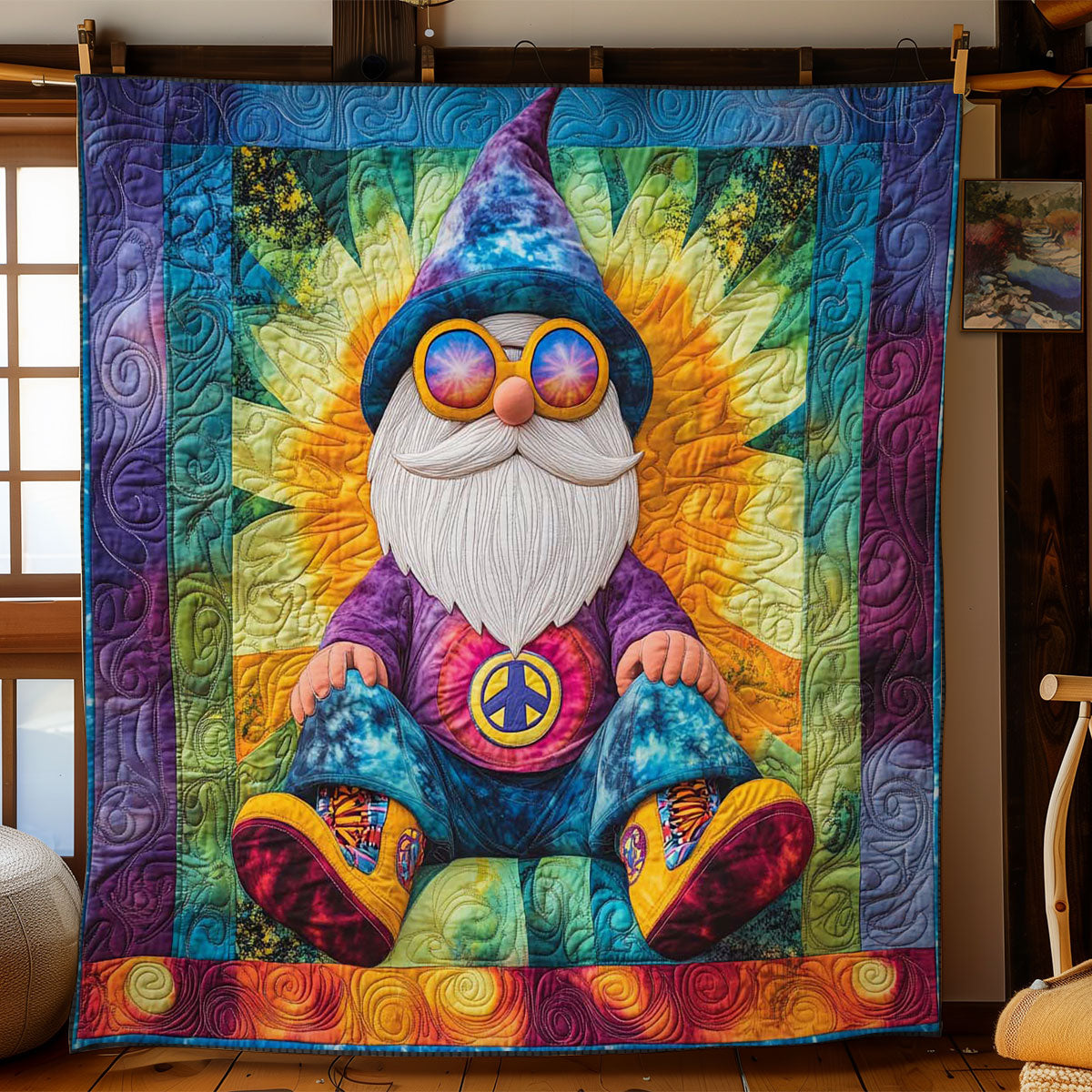 Groovy Gnome WN0701043CL Quilt