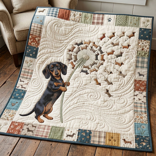 Dandelion Wishes Dachshund WN2505005CL Quilt